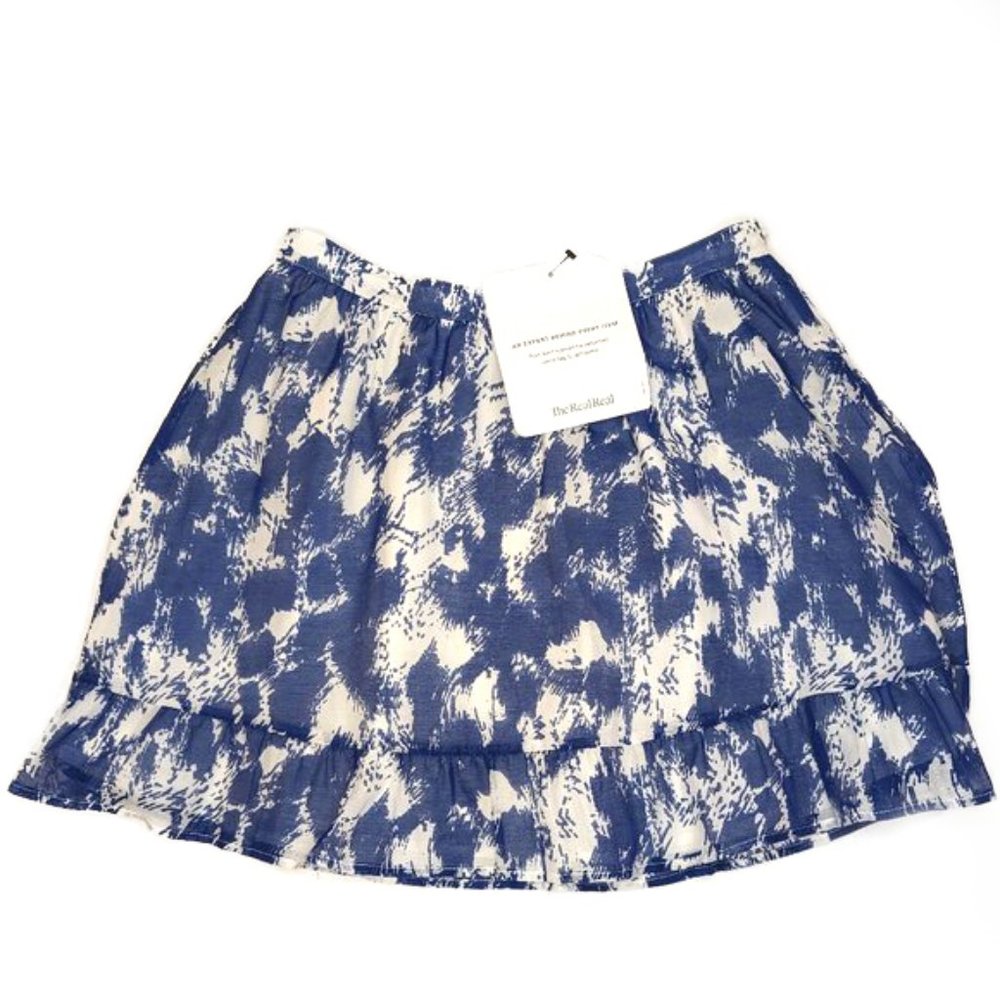 Rebecca Minkoff Mitchel Multi Blue & White Mini Skirt Women's Size 28" Waist